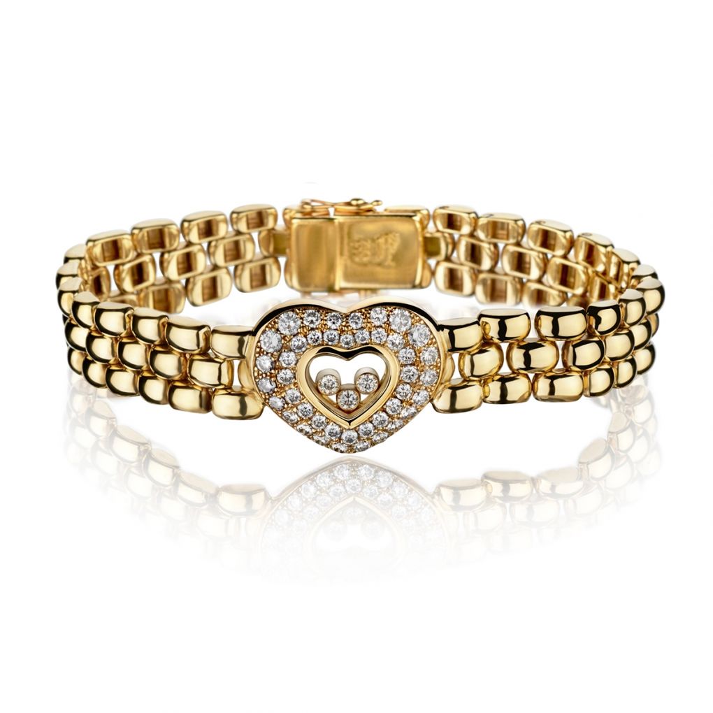 Heavy Chopard Diamond Bracelet in 18k White Gold – Perry's Jewelry